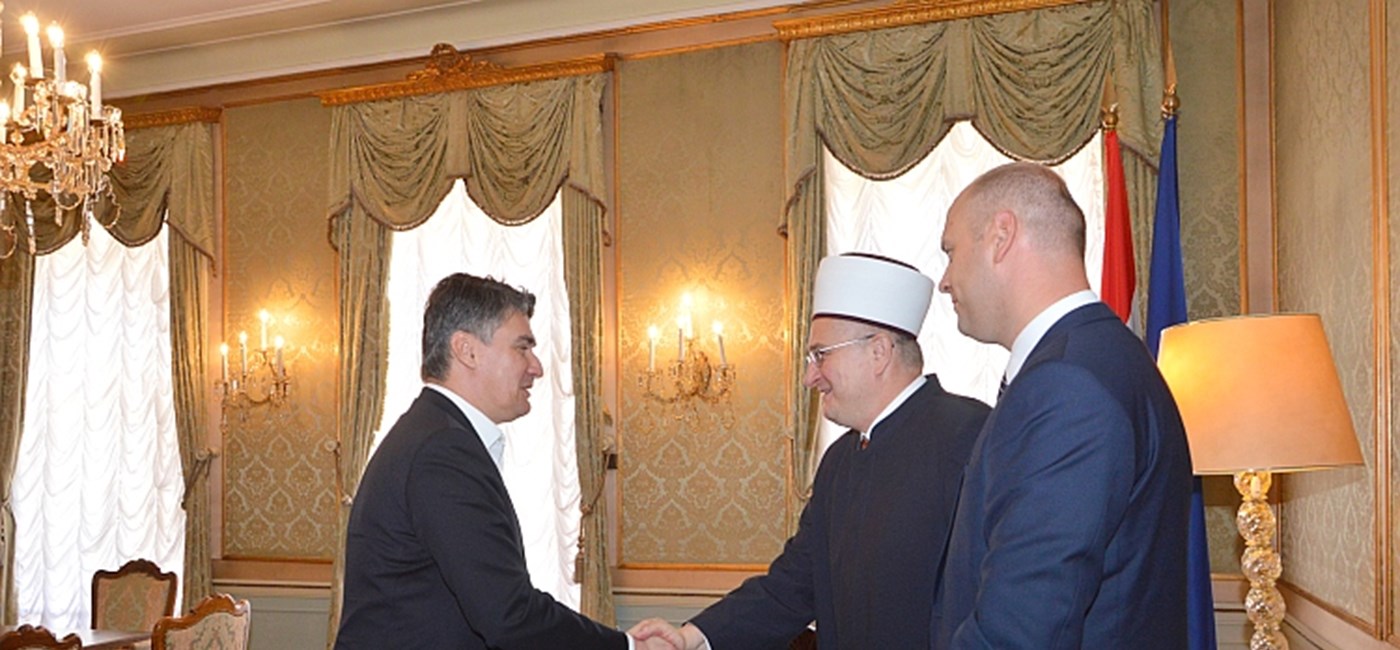 Predsjednik Vlade Milanović s predsjednikom Mešihata Islamske zajednice u Hrvatskoj 